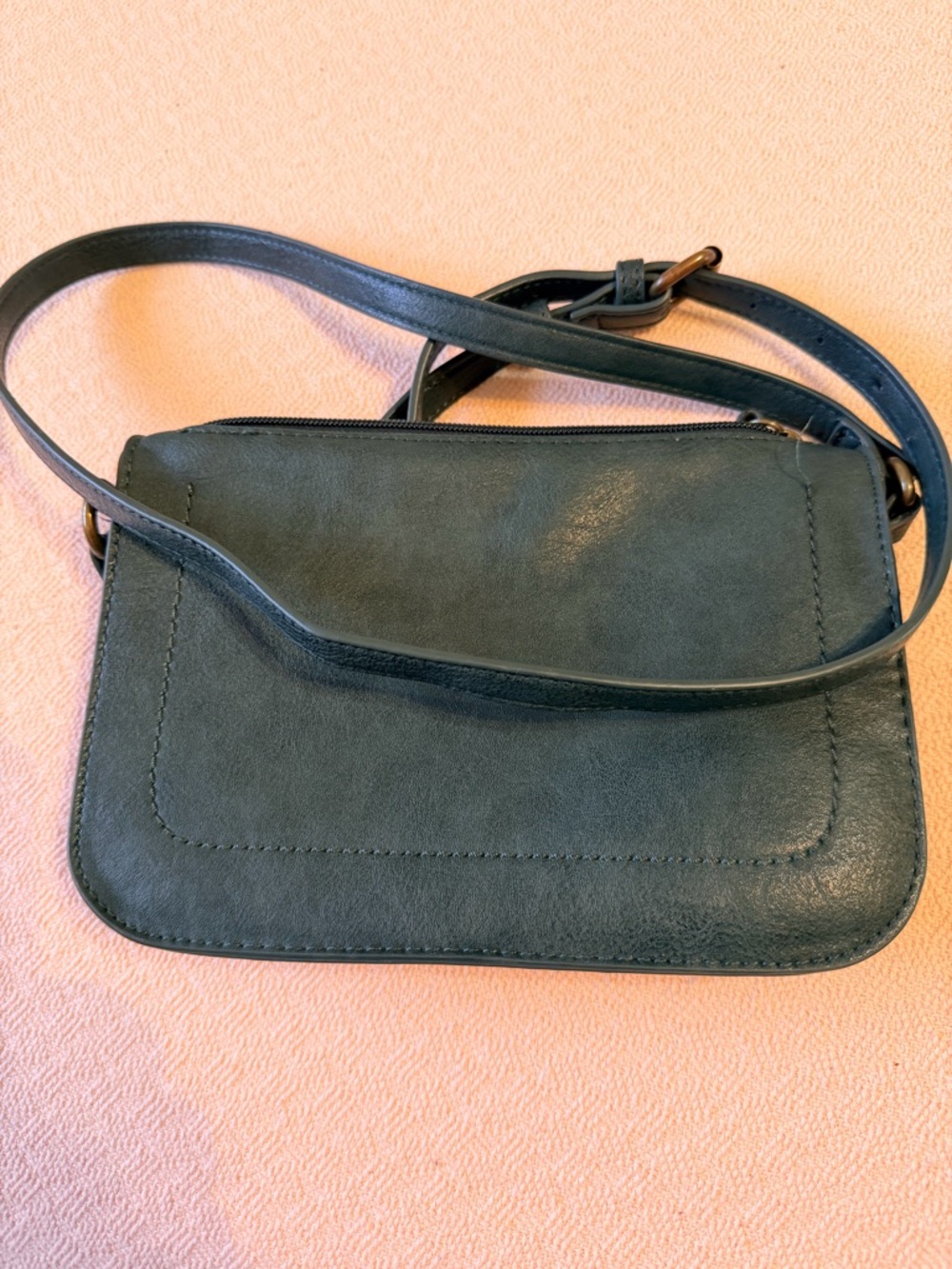 Sonoma Teal Crossbody Bag - Simple Leather Shoulder Purse